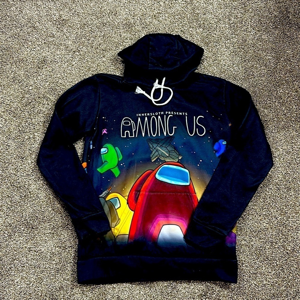 Among us sweatshirt, size adult small - innersloth productions video game